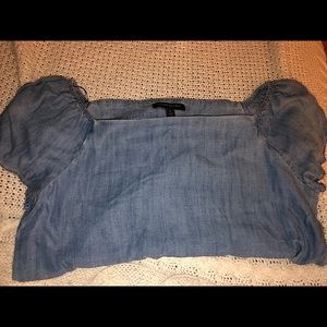 Banana Republic Jean Off The Shoulder Blouse